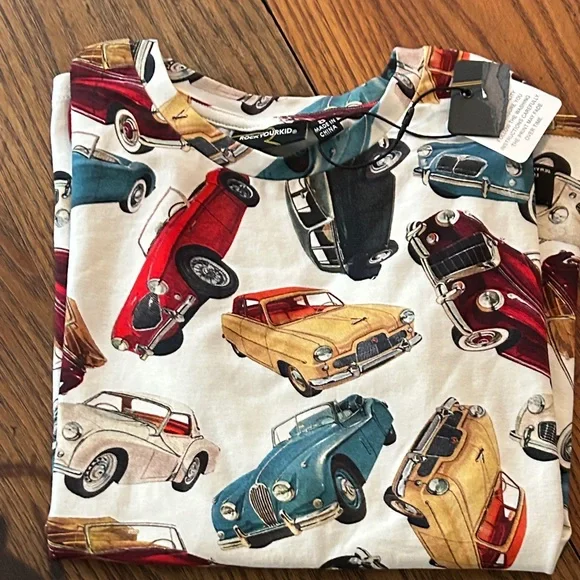 Rock 🎸 🪨 Your Kids Classic Car 🚗 Print Long Sleeve Tee - Picture 12 of 14